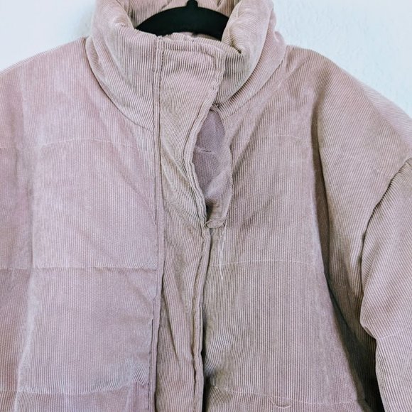 Ashley by 26 International Ribbed Pink Puffer Jacket - Picture 6 of 10